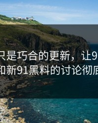 有人说只是巧合的更新，让91大事件近日和新91黑料的讨论彻底变味