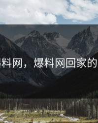 爆料网，爆料网回家的路