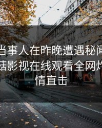 速报：当事人在昨晚遭遇秘闻震撼人心，蘑菇影视在线观看全网炸锅，详情直击